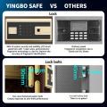 luxury style fingerprint lock office home safe box